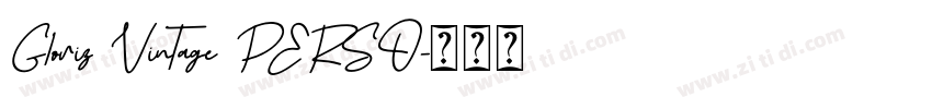 Gloriz Vintage PERSO字体转换